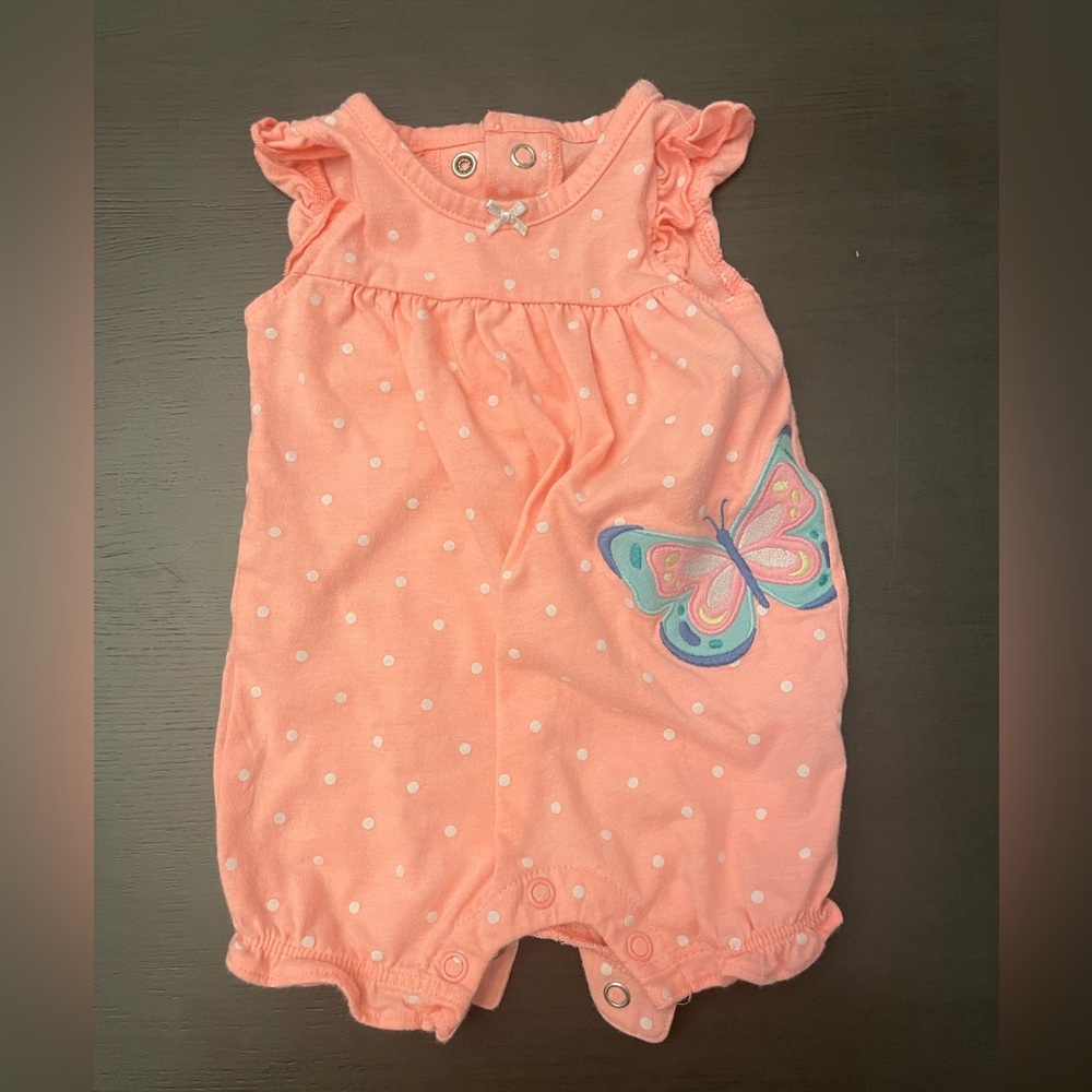 Carter’s Newborn Baby Girl Pink, Black and Tan Onsies Outfits Bundle NWOT - Picture 3 of 14